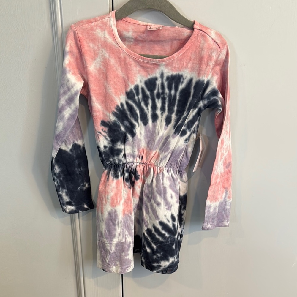 NWT Sovereign Code Tie-Dye Long Sleeve Dress, Size 3T